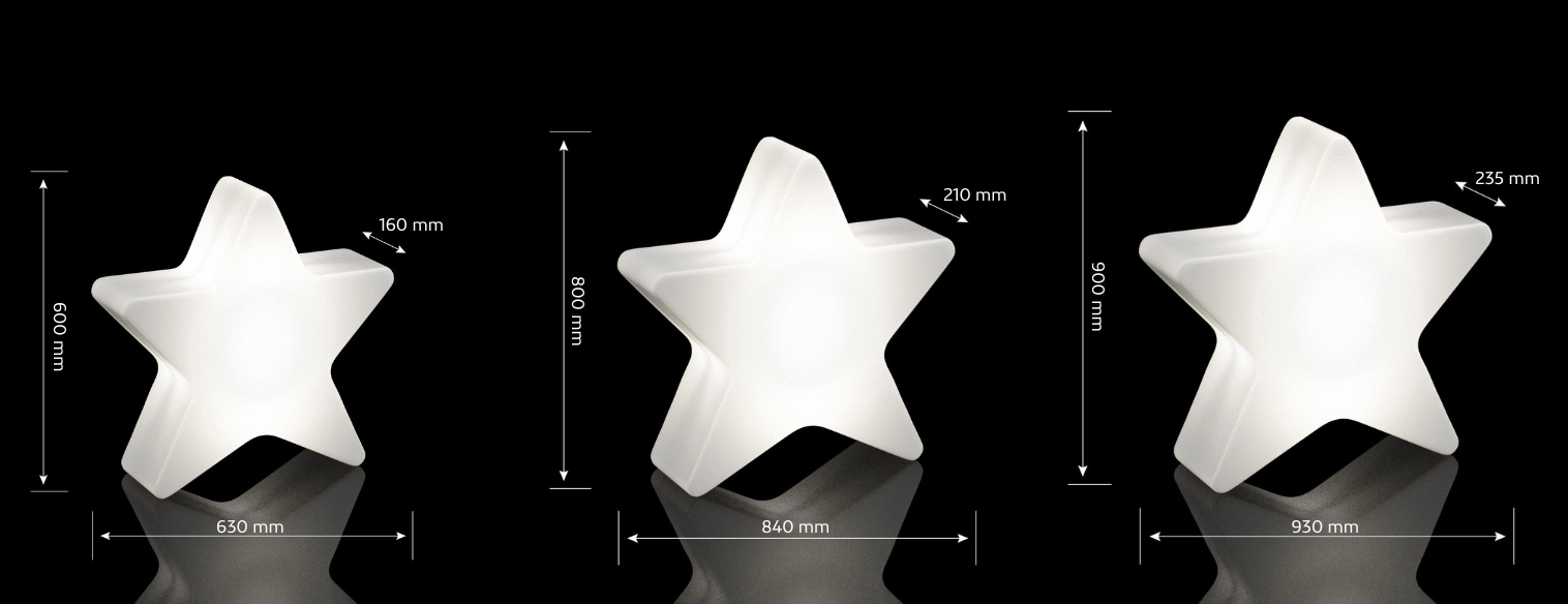 Nowoczesne ozdoby świąteczne gwiazdy Monumo